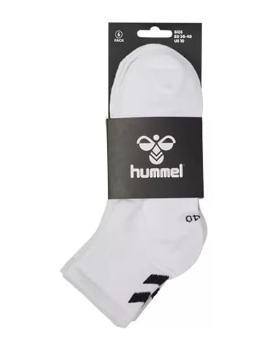 hummel HML Chevron Mid Cut Socken 2023 weiß (Packung x 3), weiß, 40 von hummel