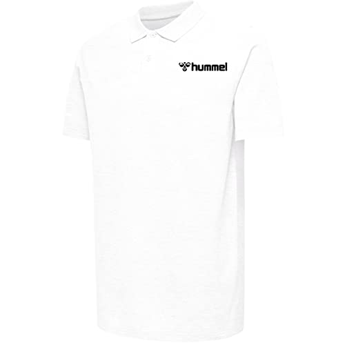 hummel HMLGO Mover Herren Cotton Polo - 205574, Farbe:9001 White, Textil:XXL von hummel