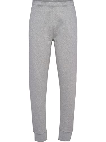 hummel Herren HMLmover Cotton Cuff Pant - 210351, Farbe:2006 Grey Melange, Textil:M von hummel