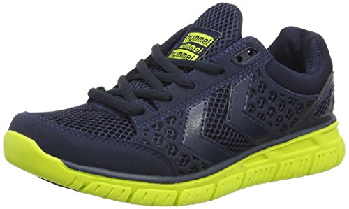 hummel HUMMEL CROSSLITE, Unisex-Erwachsene Sneakers, Mehrfarbig (Blue/Lime 1056), 40 EU von hummel