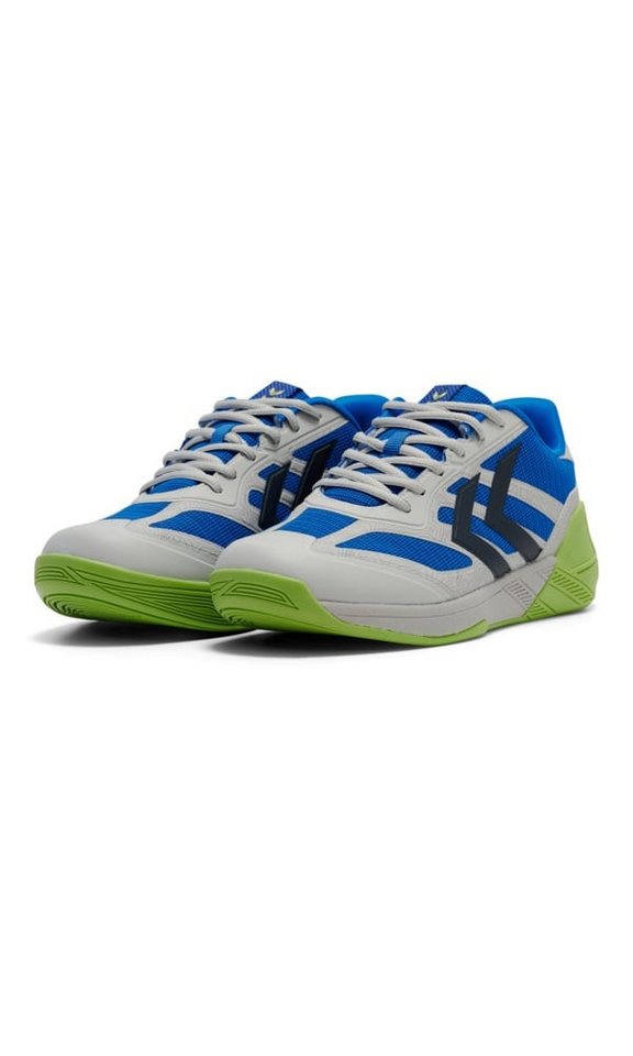 hummel Hallen-Indoorschuhe Algiz V 2024 blau/grau Herren Badmintonschuh von hummel