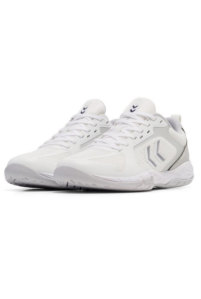 hummel Hallen-Indoorschuhe Speed Court weiss/grau Herren Badmintonschuh von hummel