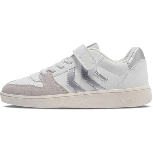 hummel Unisex Kinder Handball Perfekt Sp Jr Sneaker, White Silver, 27 EU von hummel