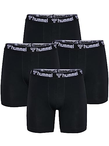 hummel Herren Boxershorts hmlBOXERS 4er Pack Schwarz XL von hummel