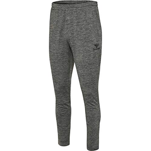 hummel Herren Trainingshose Aston Tapered Pants 206490 Dark Grey Melange L von hummel