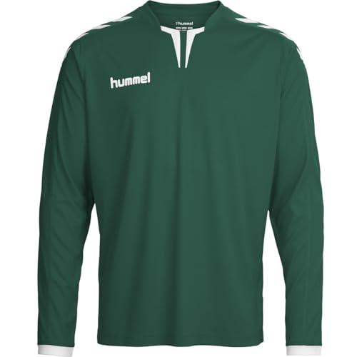 hummel Herren Trikot Core LS Poly Jersey 004615 Evergreen PR XXXL von hummel