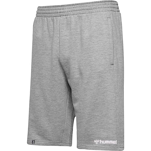 hummel HmlMover Cotton Bermuda Herren Shorts - 205600, Farbe:2006 Grey Melange, Textil:XXL von hummel