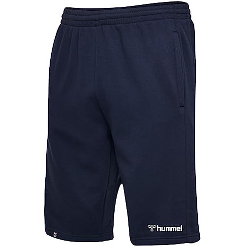 hummel HmlMover Cotton Bermuda Herren Shorts - 205600, Farbe:7026 Marine, Textil:L von hummel