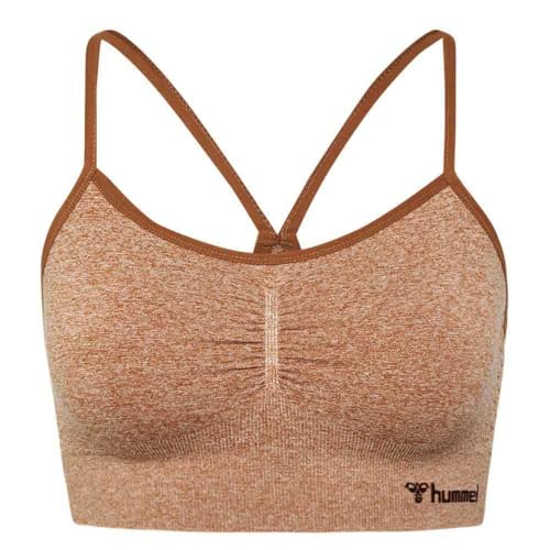 hummel Hmlci Seamless Scrunch Sports Bra Damen Yoga T-Shirt von hummel