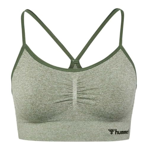 hummel Hmlci Seamless Scrunch Sports Bra Damen Yoga T-Shirt von hummel