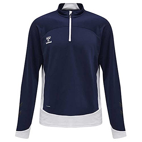 hummel Hmllead Half Zip Herren Multisport Sweatshirt Mit Kurzem Reißverschluss von hummel