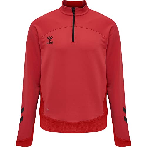 hummel Hmllead Half Zip Herren Multisport Sweatshirt Mit Kurzem Reißverschluss von hummel