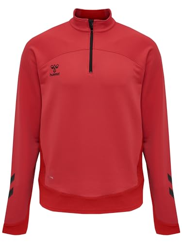 hummel Hmllead Half Zip Herren Multisport Sweatshirt Mit Kurzem Reißverschluss von hummel