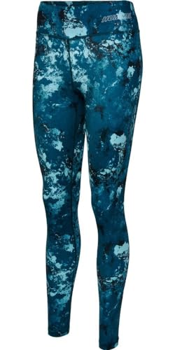 hummel Hmlte Digi Sandstorm AOP Mw Tights Damen Training Leggings Mit Beecool Technologie von hummel