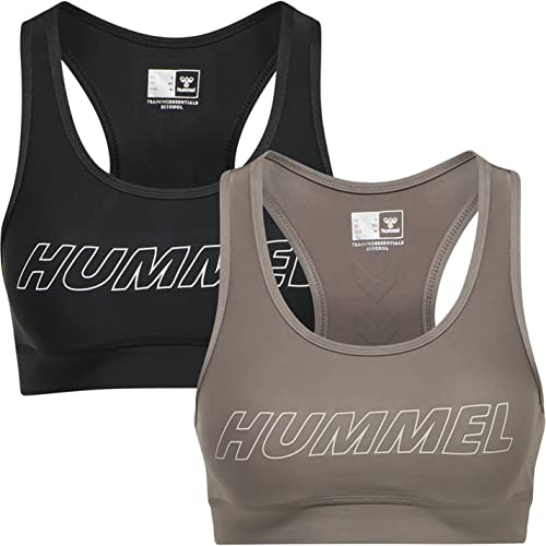 hummel Hmlte Tola 2-Pack Sports Bra Damen Training Mit Beecool Technologie von hummel