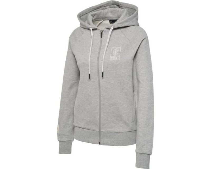 hummel Hoodie hmlGG12 SWEAT ZIP HOODIE WOMAN GREY MELANGE von hummel