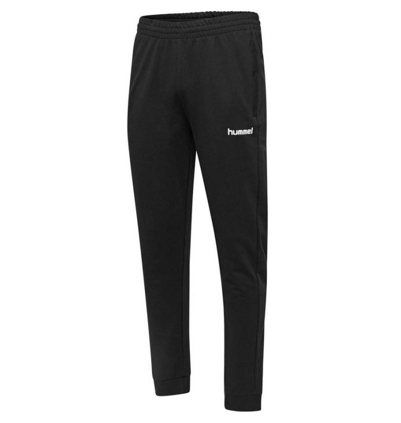 hummel Jogginghose Freizeithose hmlGO Cotton Pant (Baumwolle) lang schwarz Kinder von hummel
