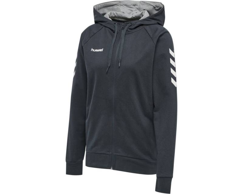 hummel Kapuzenpullover HMLGO COTTON ZIP HOODIE WOMAN INDIA INK von hummel