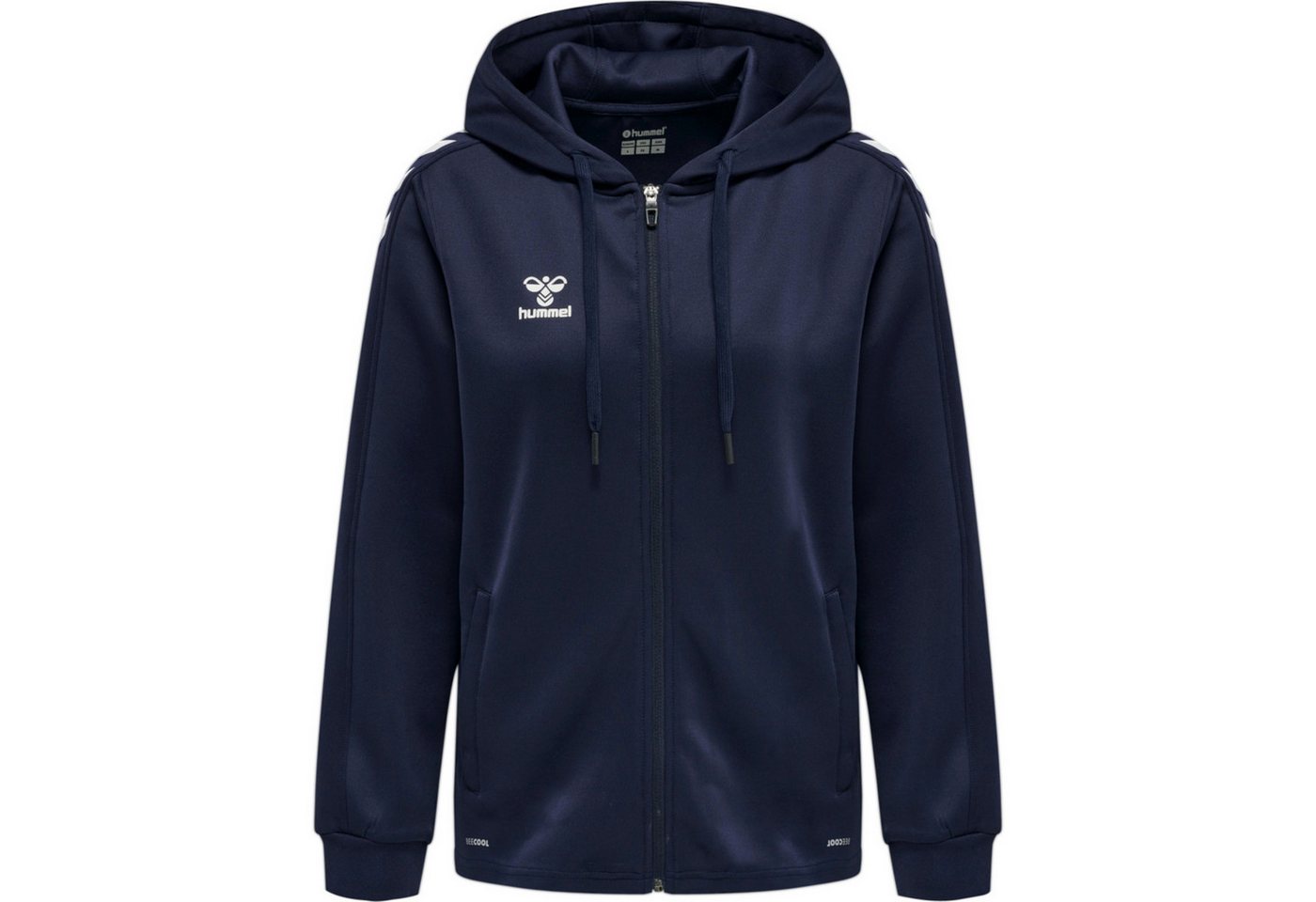 hummel Kapuzenpullover Hummel Damen Hoodie XK Poly Sweat Zip-Hoodie 212650 von hummel