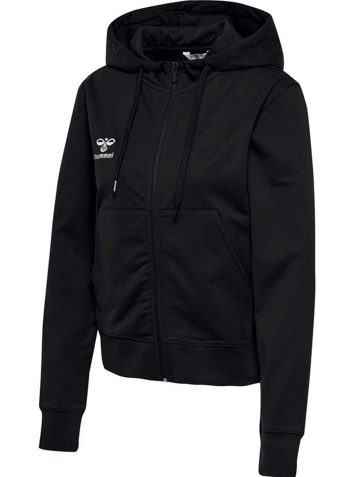 hummel Kapuzenpullover hmlGO 2.0 Full-Zip Hoodie (weicher Sweatstoff) schwarz Damen von hummel