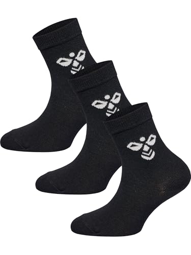 hummel Kinder Socken Sutton 3-Pack Sock 207550 Black 32-36 von hummel