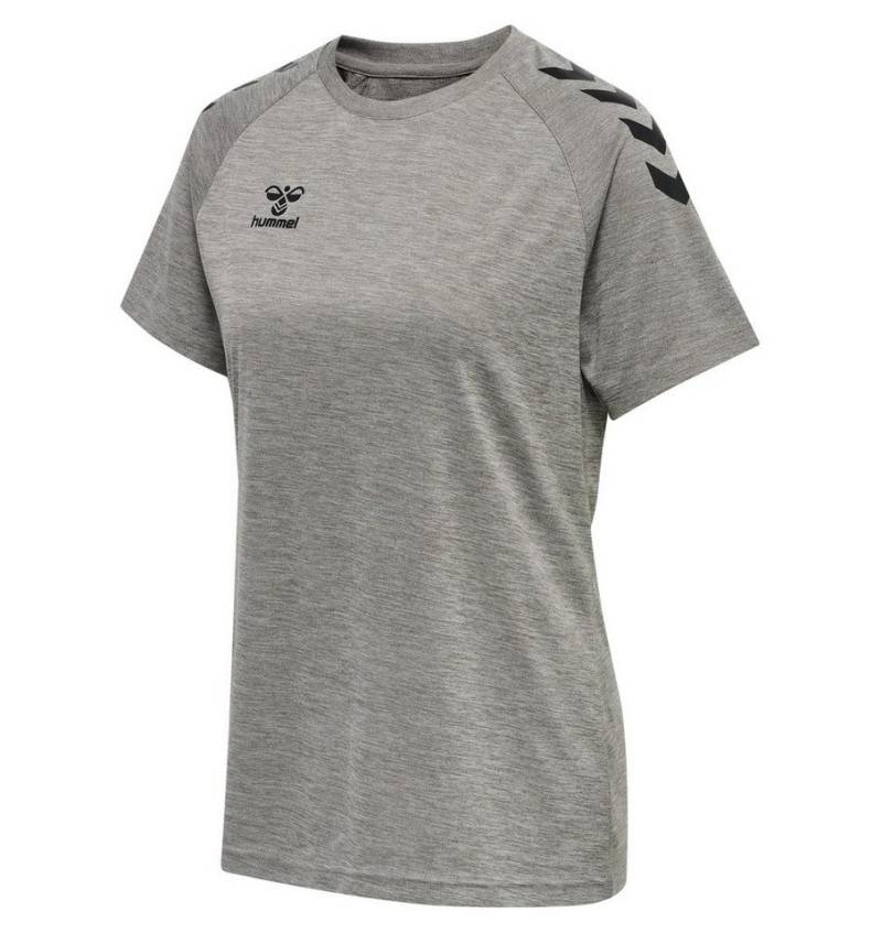 hummel Kurzarmshirt Sport-Shirt hmlCORE XK Core Poly (Interlock-Stoff) Kurzarm grau Damen von hummel