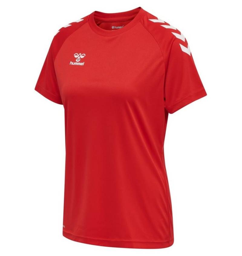 hummel Kurzarmshirt Sport-Shirt hmlCORE XK Core Poly (Interlock-Stoff) Kurzarm rot Damen von hummel