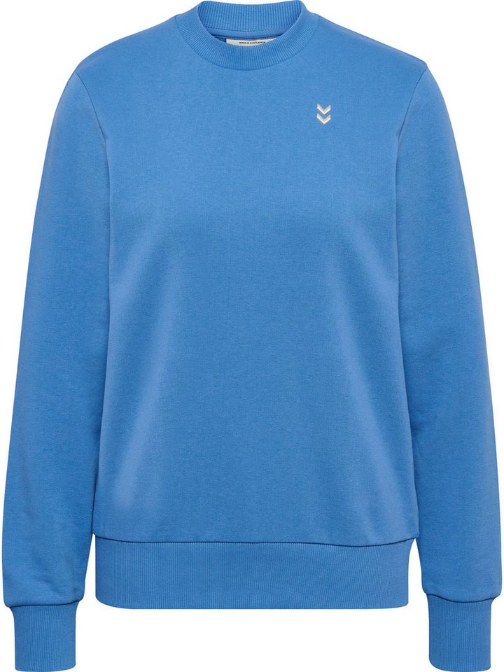 hummel Longpullover Rippbündchen und weiche Baumwollmischung (1-tlg) hmlPULSE W SWEAT CREWNECK von hummel