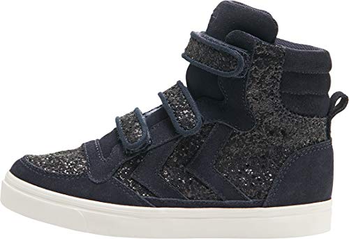 hummel Mädchen Stadil Glitter Jr Hohe Sneaker, Graphite, 29 EU von hummel