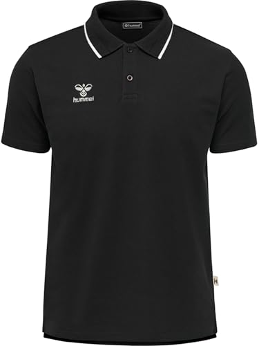 hummel Move Poloshirt Schwarzweiss, 2XL Unisex von hummel