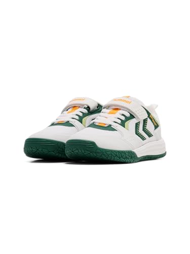 hummel PIII Power Play PRO VC JR Sneaker, White/Green, 34 EU von hummel