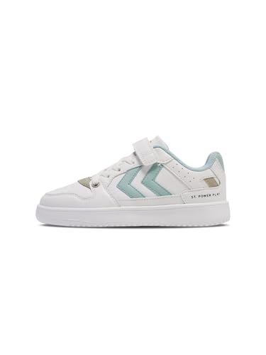 hummel Unisex Kinder St. Power Play Jr Sneaker, White Turquoise, 28 EU von hummel
