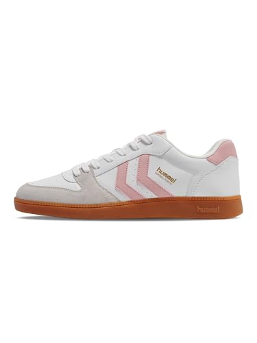 Hummel Unisex Schnürsenkel Handball Perfekt Erwachsene Sneaker, White Pink, 39 EU von hummel