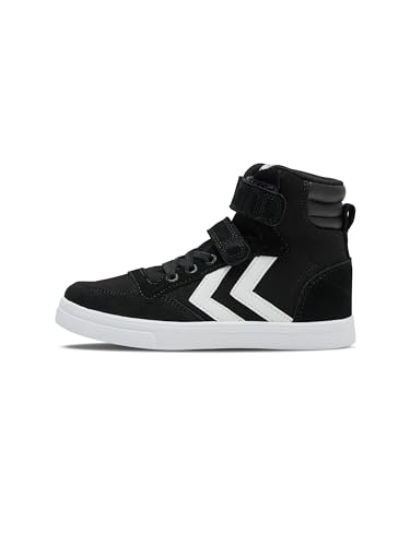 Hummel Unisex Kinder Slimmer Stadil High Jr Hohe Sneaker, Schwarz Coal Black, 30 EU Hummel Unisex Kinder Slimmer Stadil High Jr Hohe Sneaker, Schwarz Coal Black, 30 EU von hummel