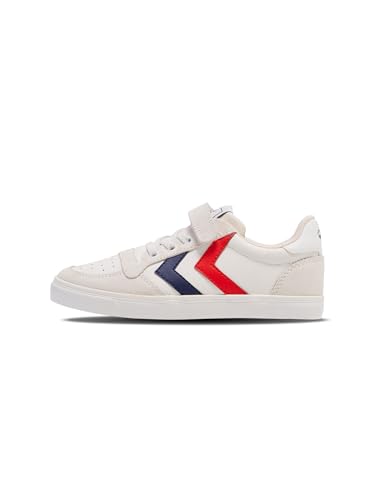 hummel Slimmer Stadil Leather Low JR Sneaker, White, 35 EU von hummel