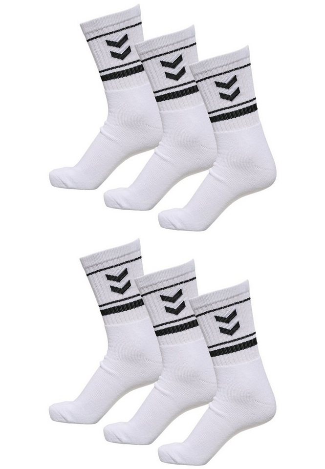 hummel Socken 6-er Set Sport Freizeit Basic Socken mit Logo (6-Paar, casual) GESTREIFTE SOCKEN von hummel