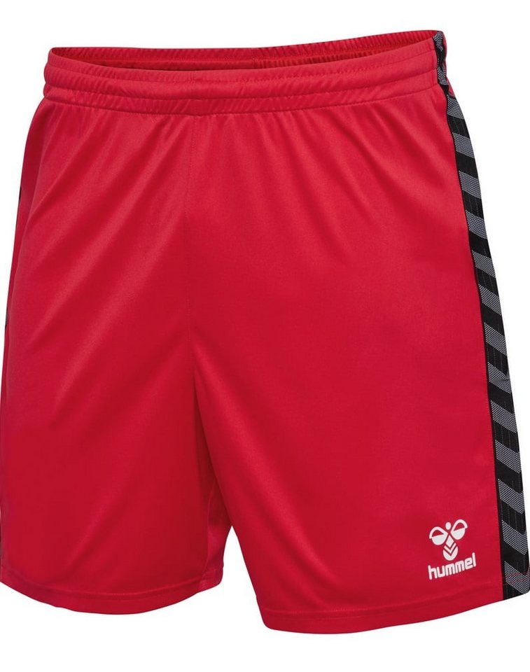 hummel Sporthose hmlAUTHENTIC PL Shorts (100% Polyester) kurz rot Herren von hummel