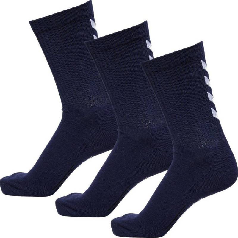 hummel Sportsocken Fundamental Crew marineblau/weiss - 3 Paar von hummel