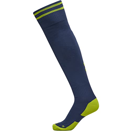 hummel Stutzen Element Football Sock 204046 Dark Denim/Lime Punch 31-34 von hummel