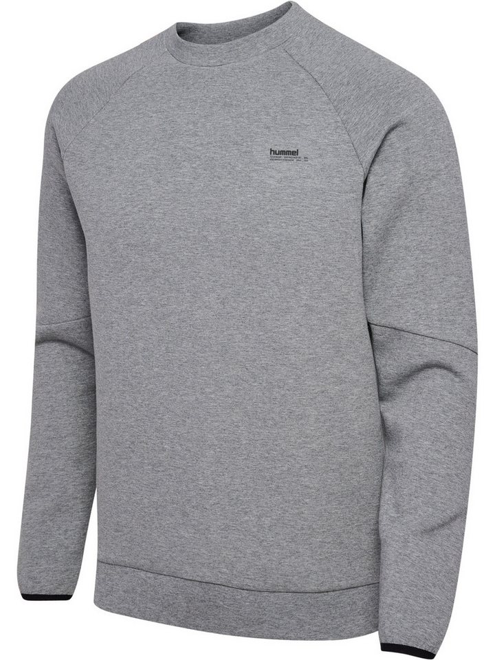hummel Sweater hmlTECH FLEECE REGULAR CREW GREY MELANGE von hummel