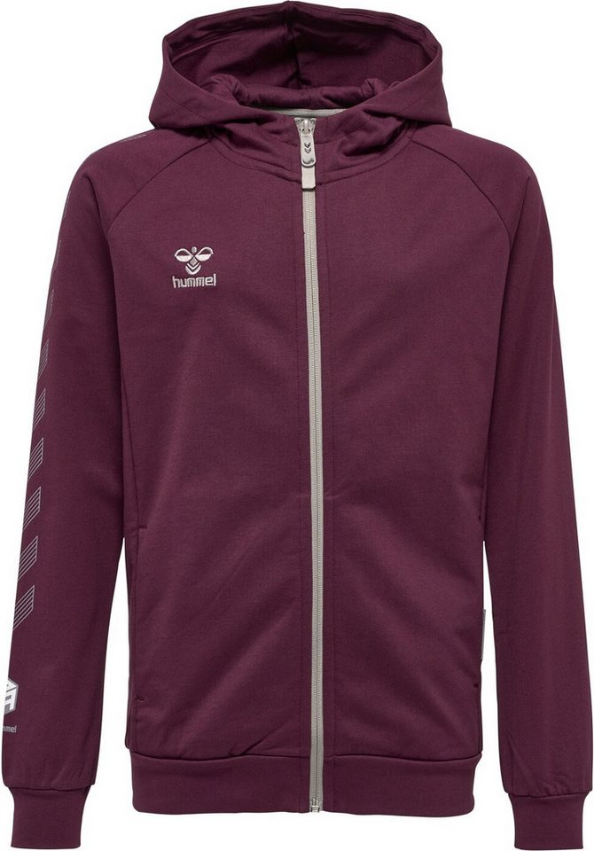hummel Sweatshirt hmlMOVE GRID COTTON ZIP HOODIE KIDS - grapewine von hummel