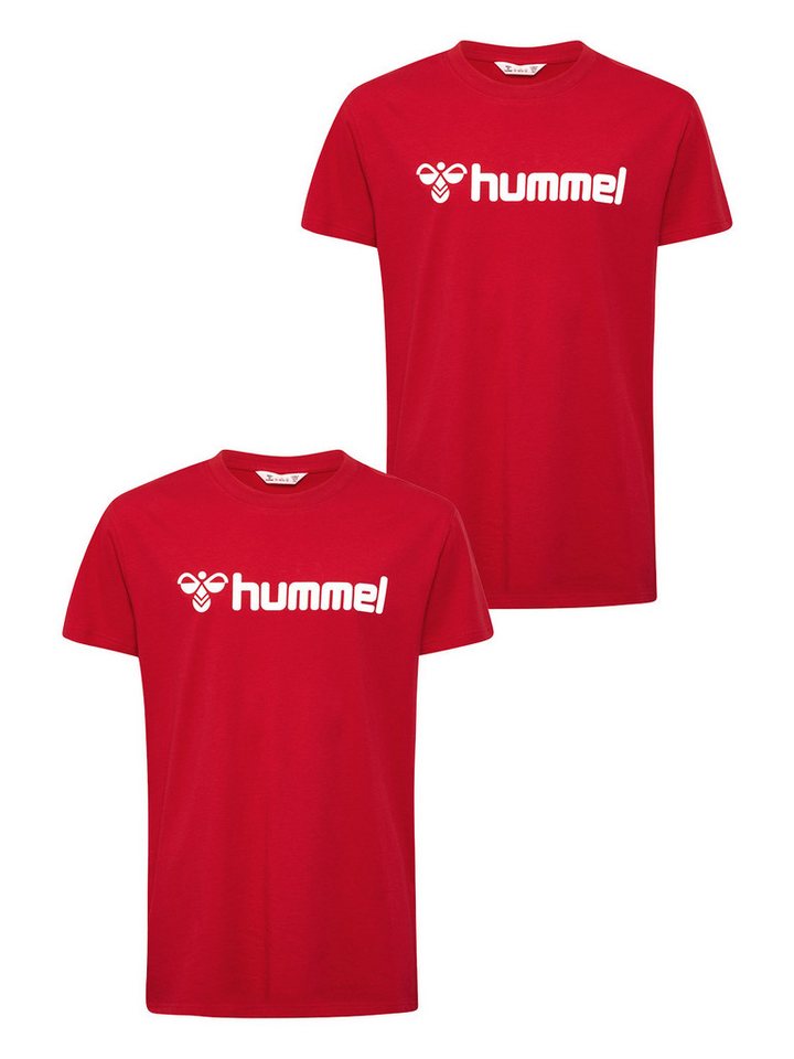 hummel T-Shirt 2er-SET Mit Logo Print und Rundhals (2-tlg) hmlGO 2.0 LOGO T-SHIRT S/S KIDS von hummel