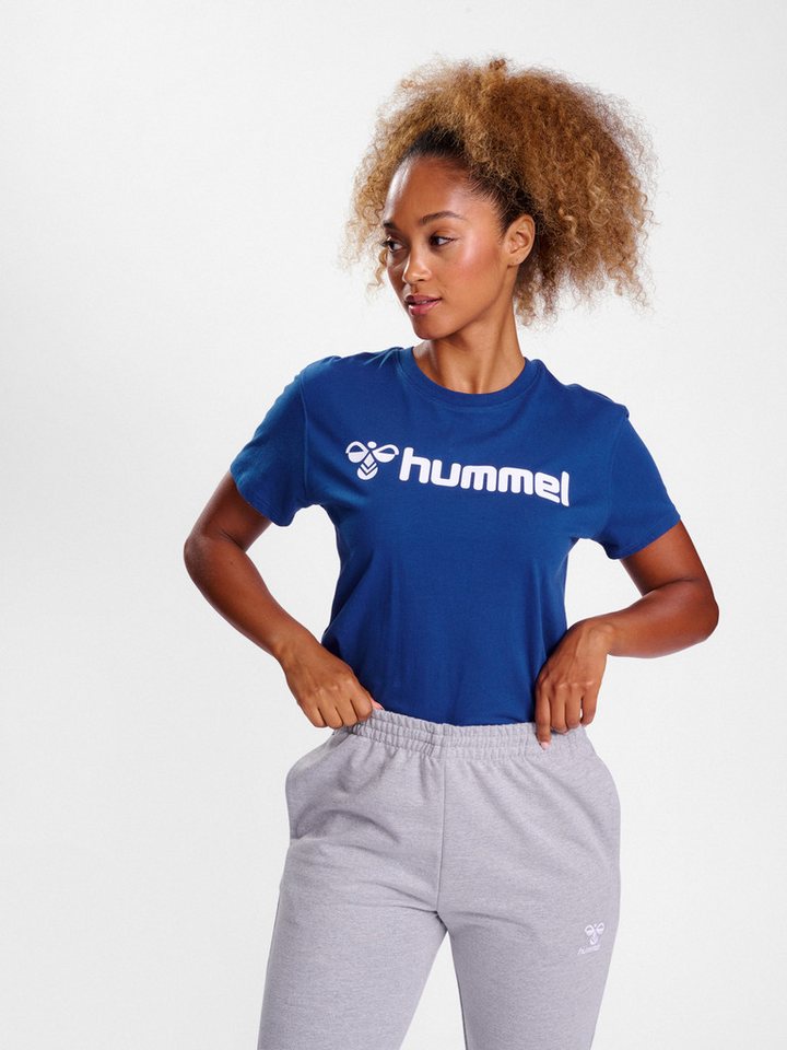 hummel T-Shirt Regular Fit Stretch Rundhalsausschnitt Logo hmlGO 2.0 LOGO T-SHIRT S/S WOMAN von hummel