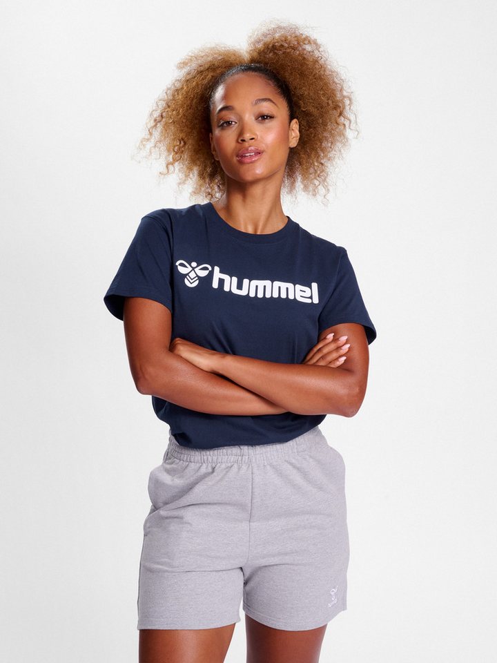 hummel T-Shirt Regular Fit Stretch Rundhalsausschnitt Logo hmlGO 2.0 LOGO T-SHIRT S/S WOMAN von hummel