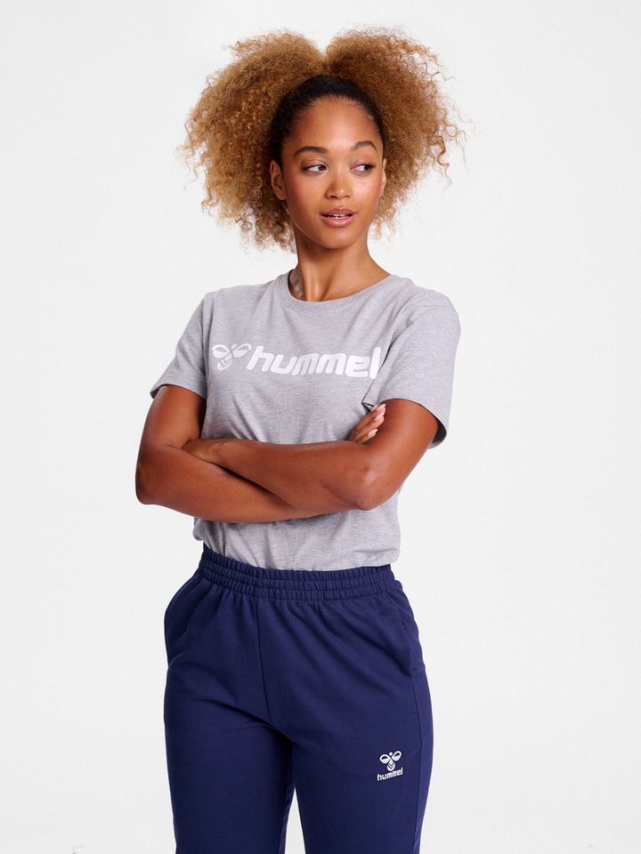 hummel T-Shirt Regular Fit Stretch Rundhalsausschnitt Logo hmlGO 2.0 LOGO T-SHIRT S/S WOMAN von hummel