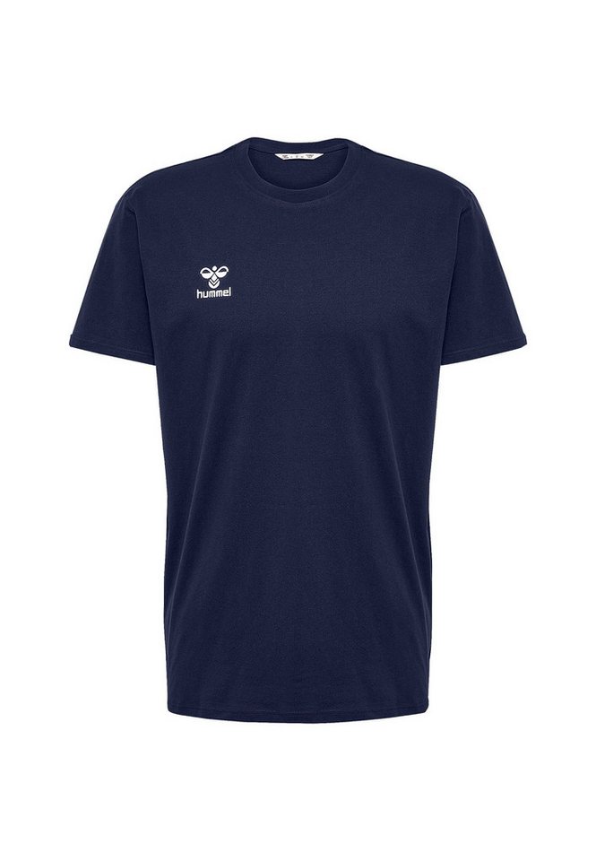 hummel T-Shirt Rundhalsausschnitt gesticktes Logo Regular fit hmlGO 2.0 T-SHIRT S/S von hummel