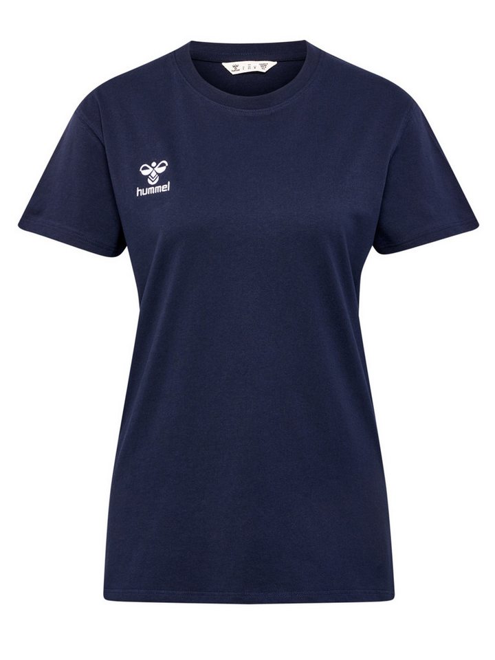 hummel T-Shirt Rundhalsausschnitt gesticktes Logo Regular fit hmlGO 2.0 T-SHIRT S/S WOMAN von hummel