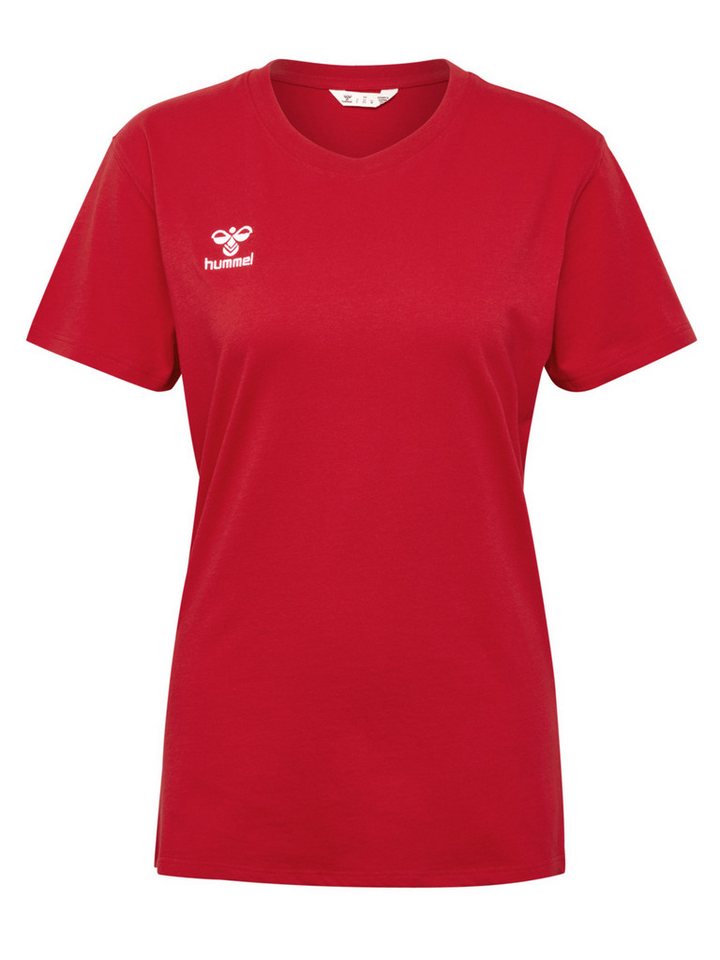 hummel T-Shirt Rundhalsausschnitt gesticktes Logo Regular fit hmlGO 2.0 T-SHIRT S/S WOMAN von hummel
