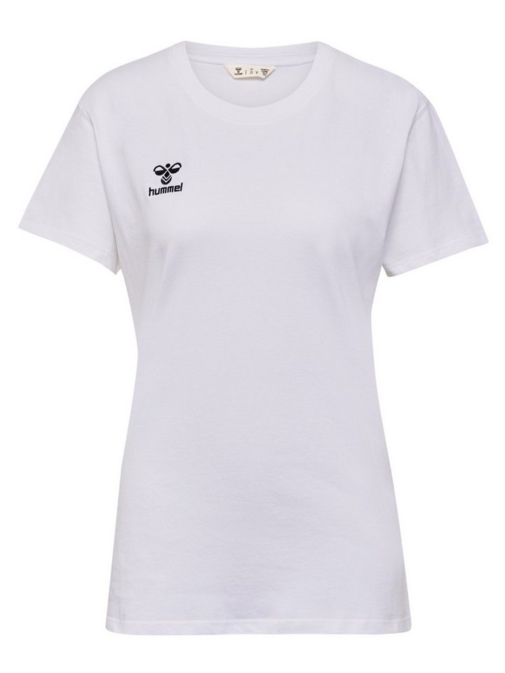 hummel T-Shirt Rundhalsausschnitt gesticktes Logo Regular fit hmlGO 2.0 T-SHIRT S/S WOMAN von hummel