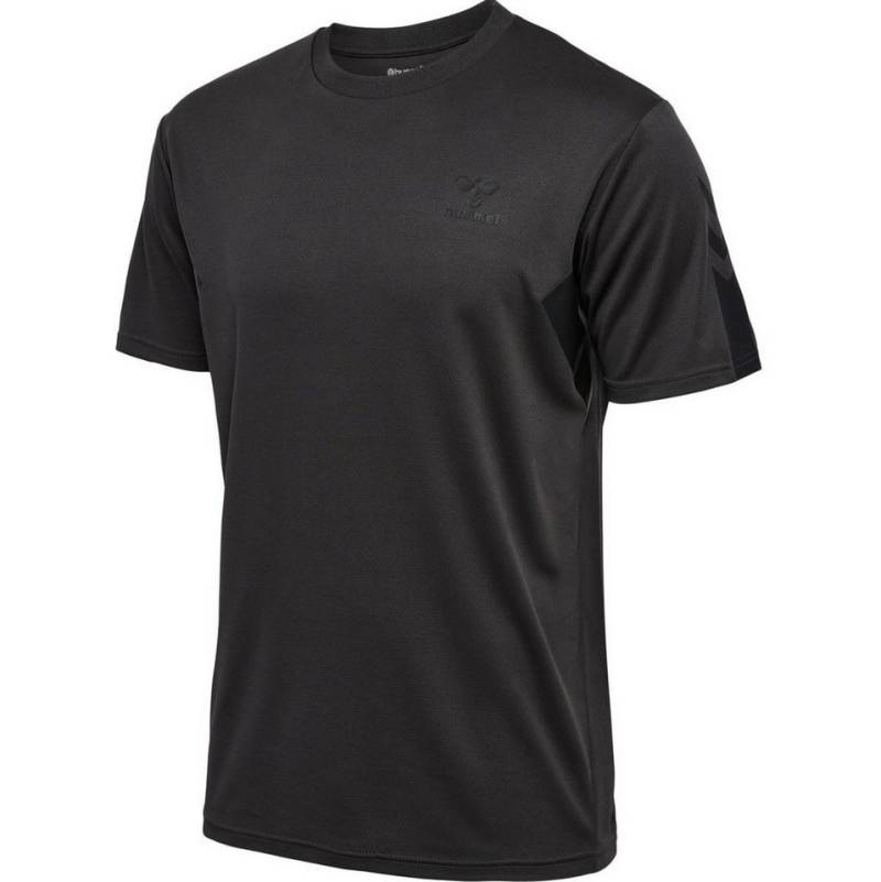 hummel T-Shirt hmlACTIVE PL Jersey (100% rec. Polyester) kurzarm schwarz Herren von hummel